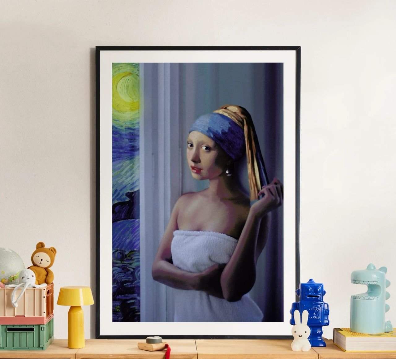 Starry Night Girl Poster von Jonas Loose