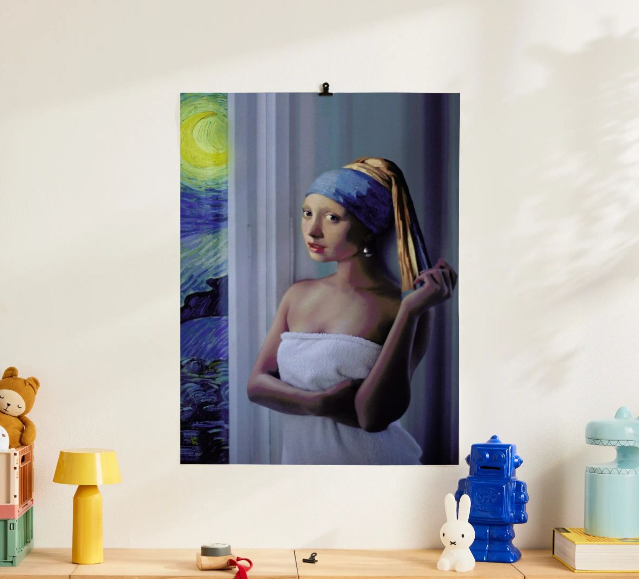 Starry Night Girl Poster von Jonas Loose