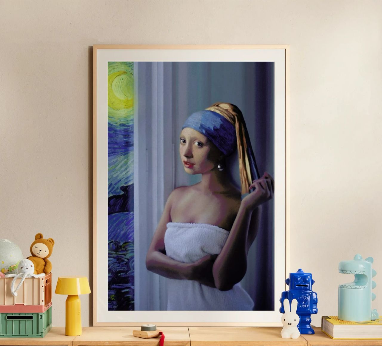 Starry Night Girl Poster von Jonas Loose