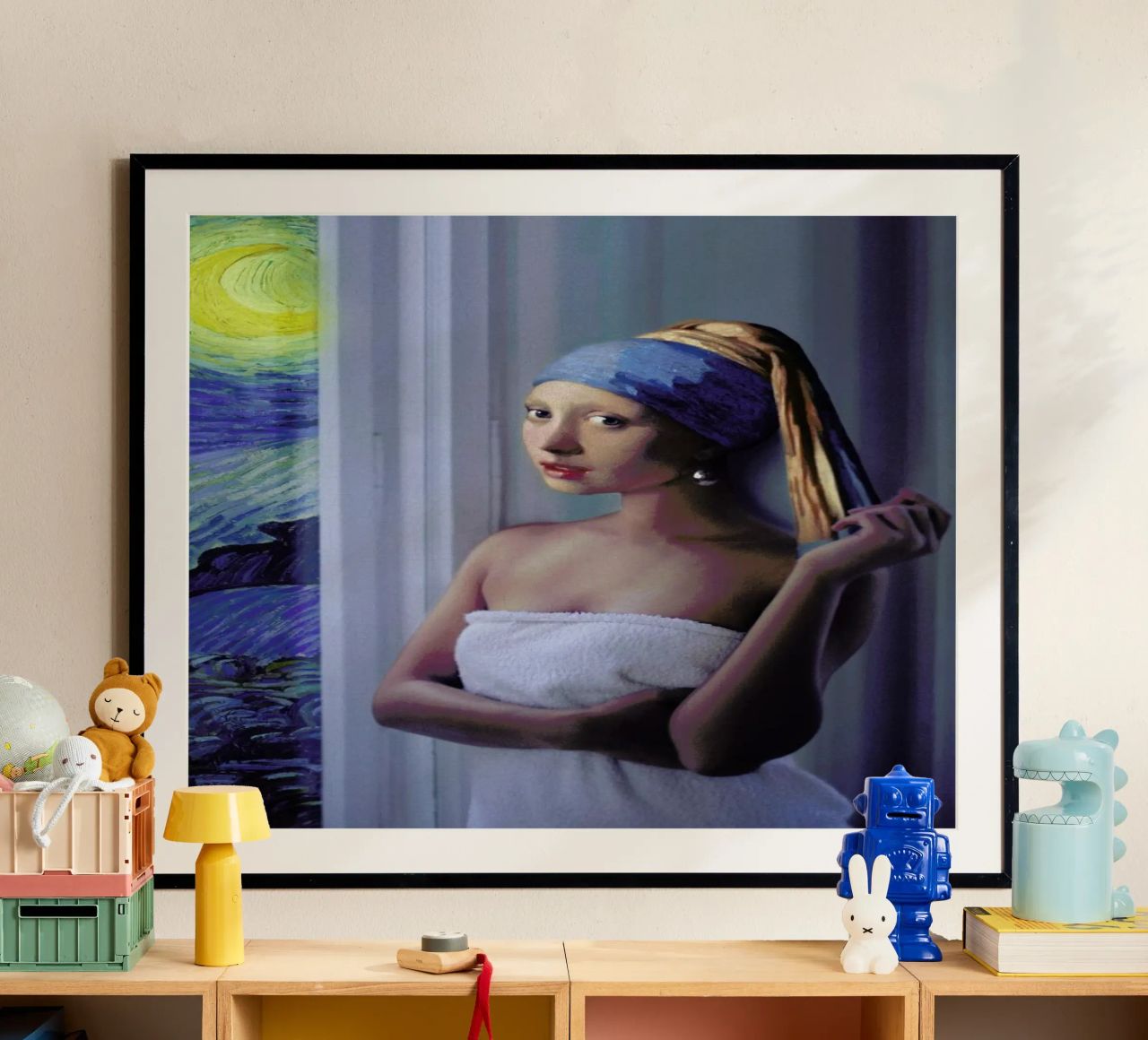 Starry Night Girl Poster von Jonas Loose