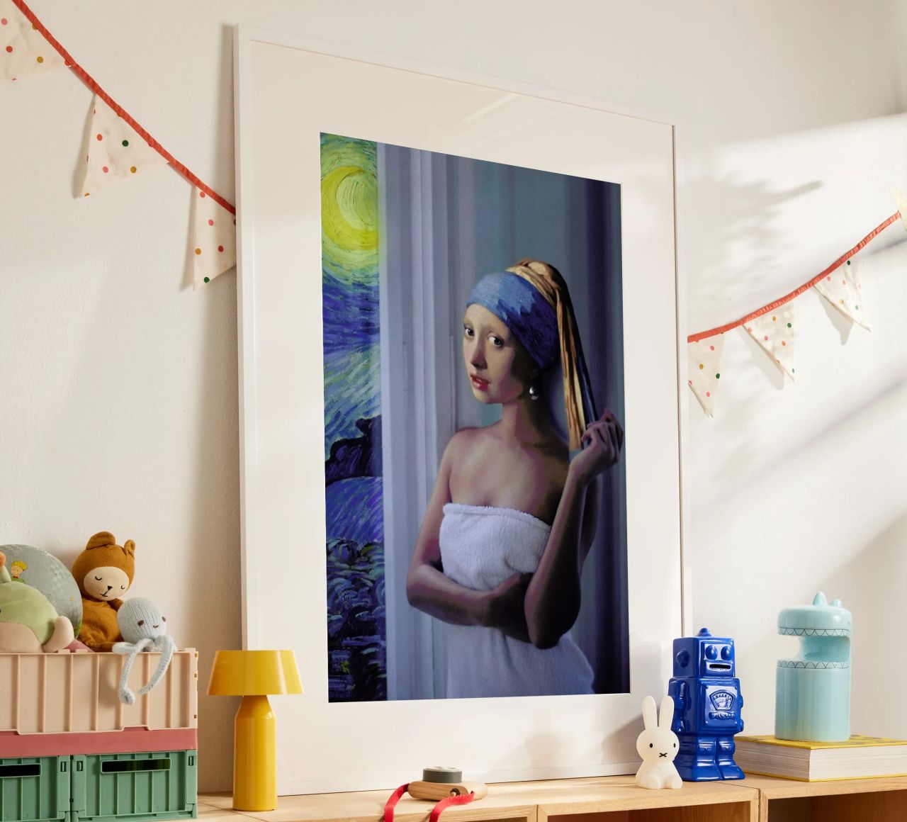 Starry Night Girl Poster von Jonas Loose
