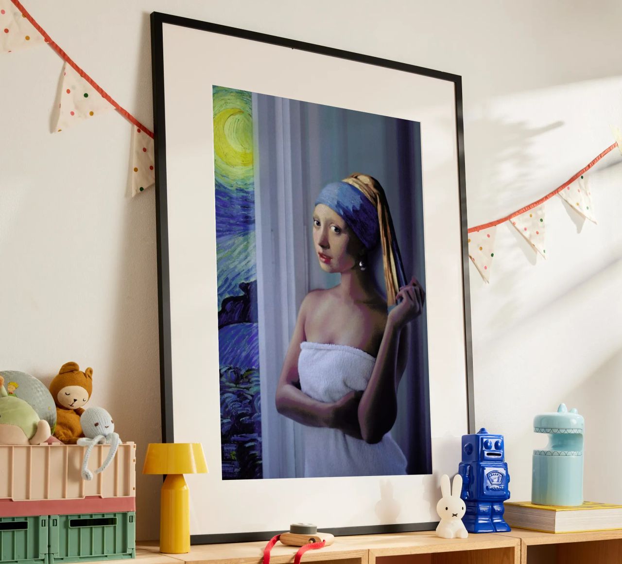 Starry Night Girl Poster von Jonas Loose