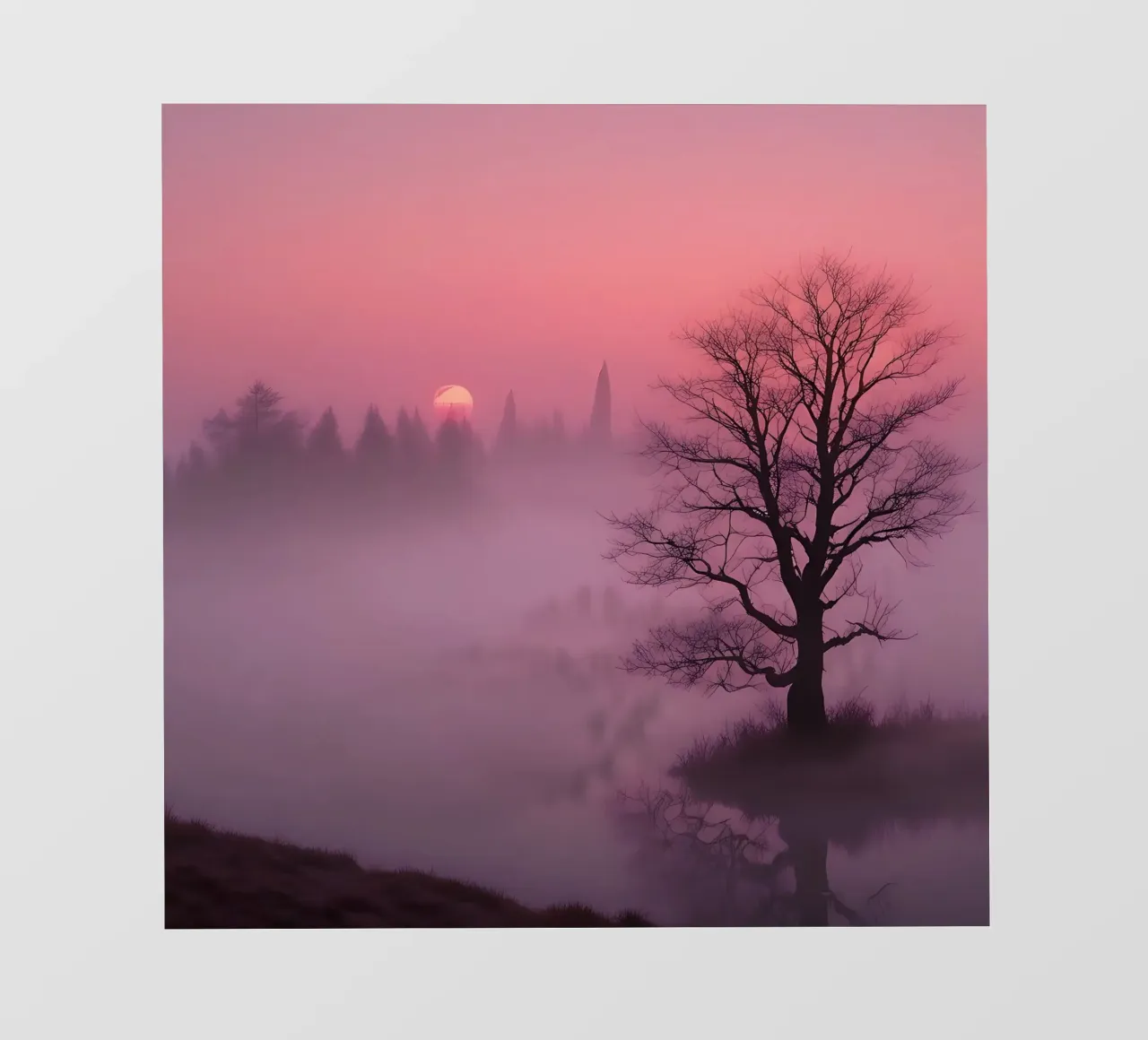 Tramonto con nebbia_3 pellicola backlit da Pink- und LoveArt by LK
