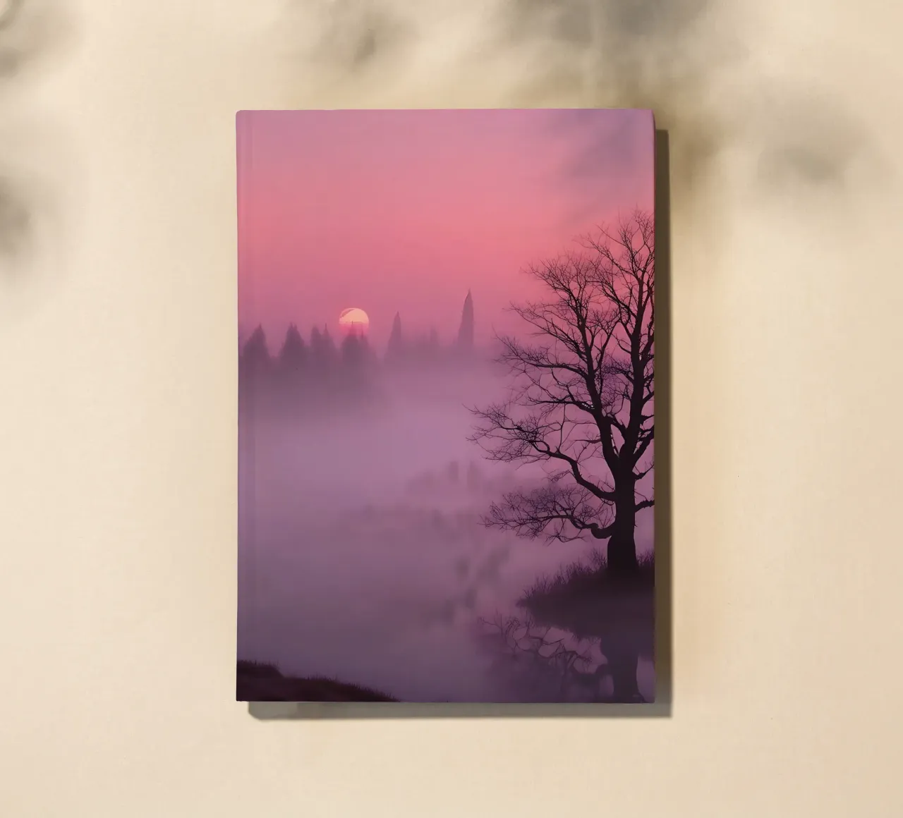 Sunset with fog_3 notebook by Pink- und LoveArt by LK