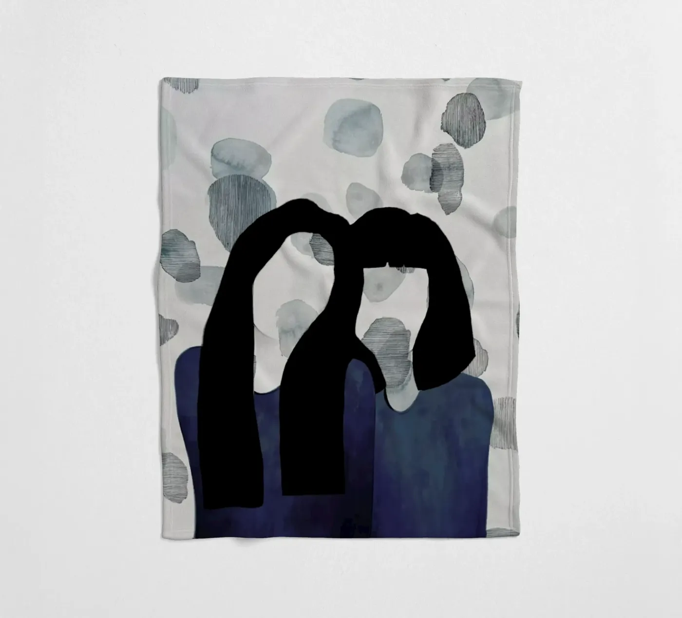 Void Duo fleece blanket by Ramona Russu