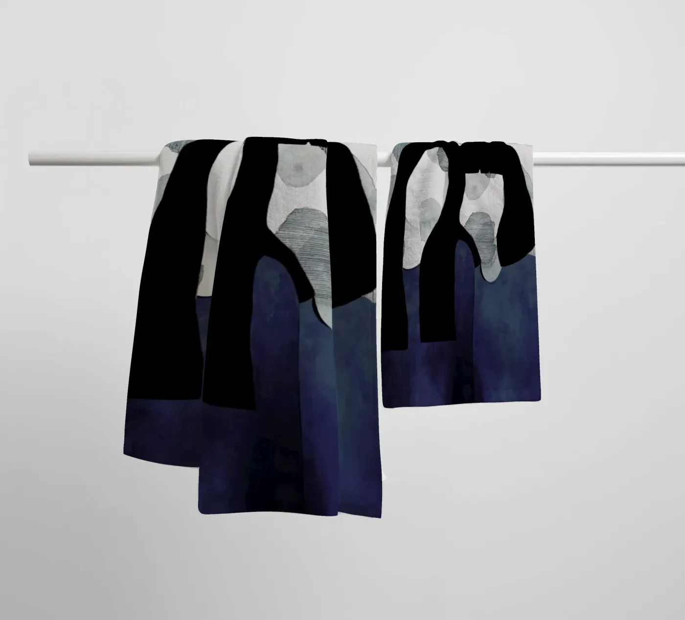 Void Duo badhanddoek van Ramona Russu