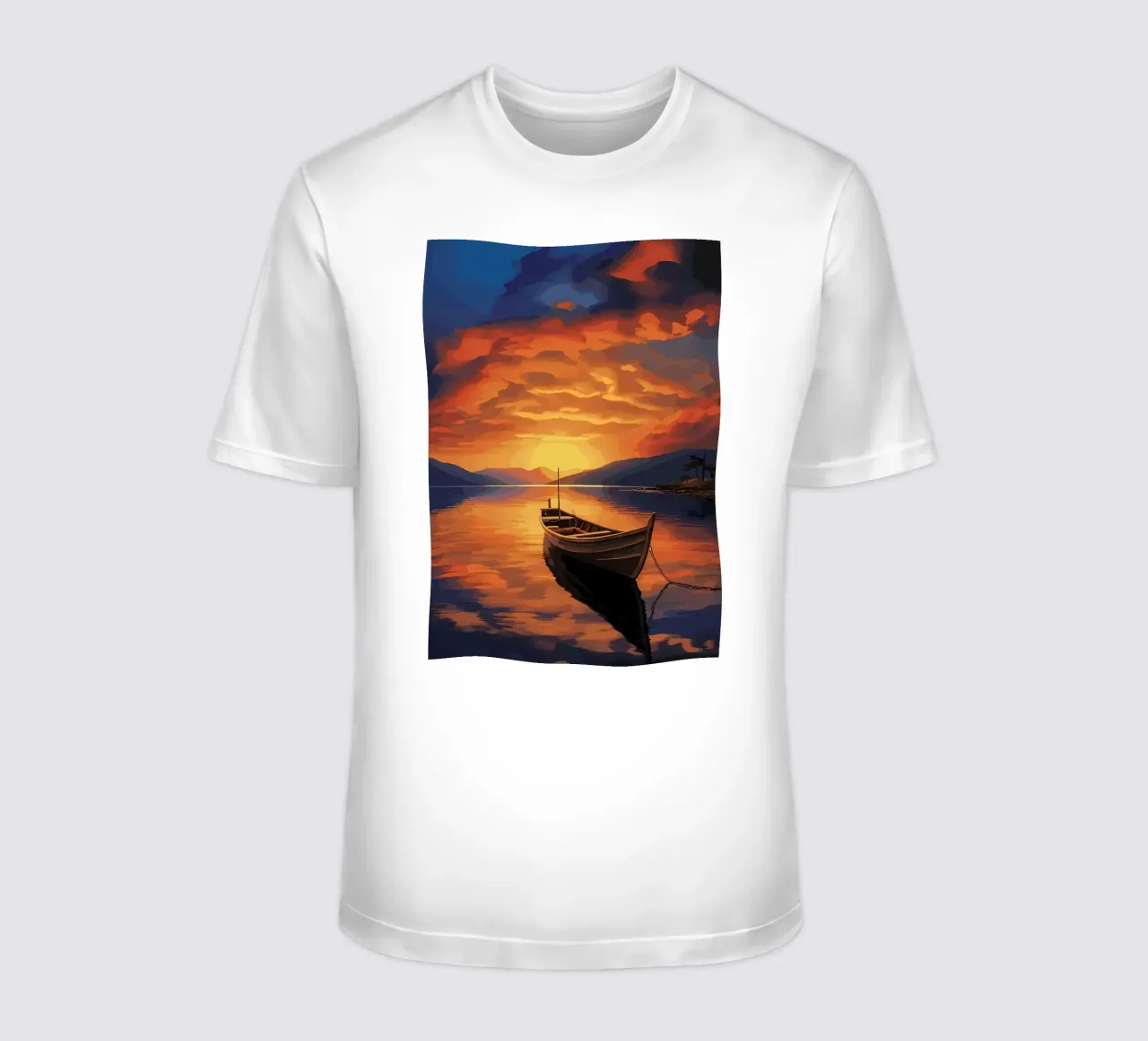 Tramonto in barca t-shirt da Bartosz Powalka