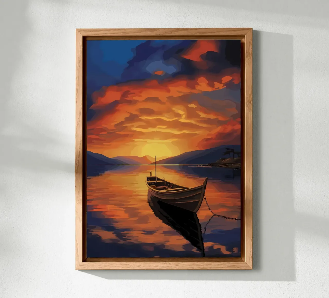 Tramonto in barca alluminio dibond da Bartosz Powalka