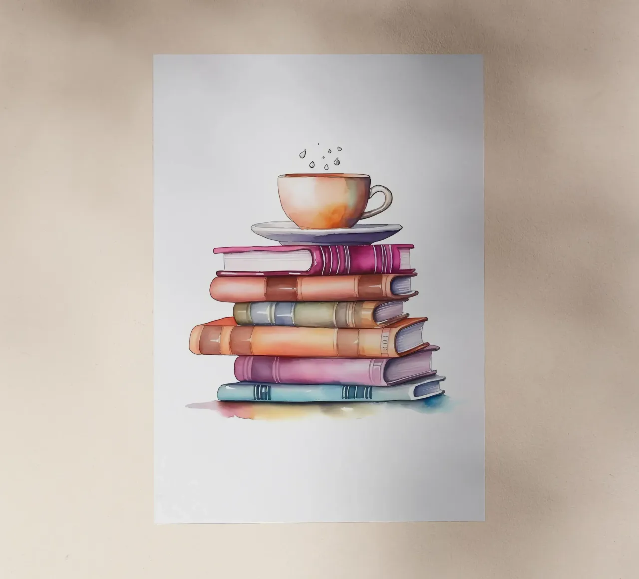 Libri sull'acquerello pellicola backlit da Aiden Garcia