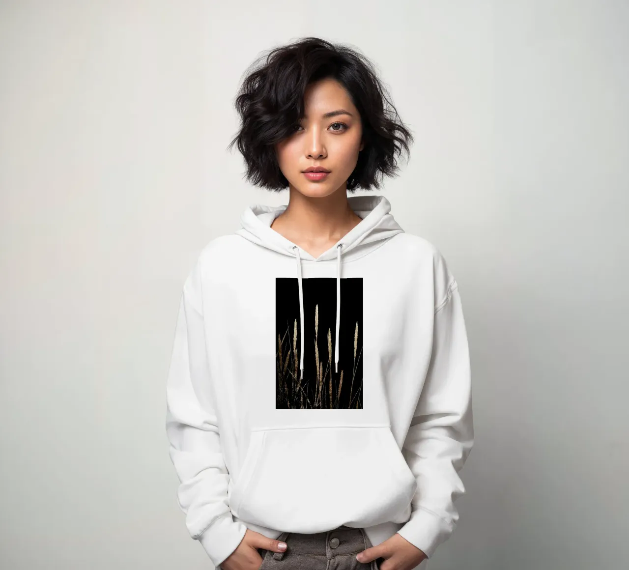 Golden Fields In The Dark felpa con cappuccio da Kubistika