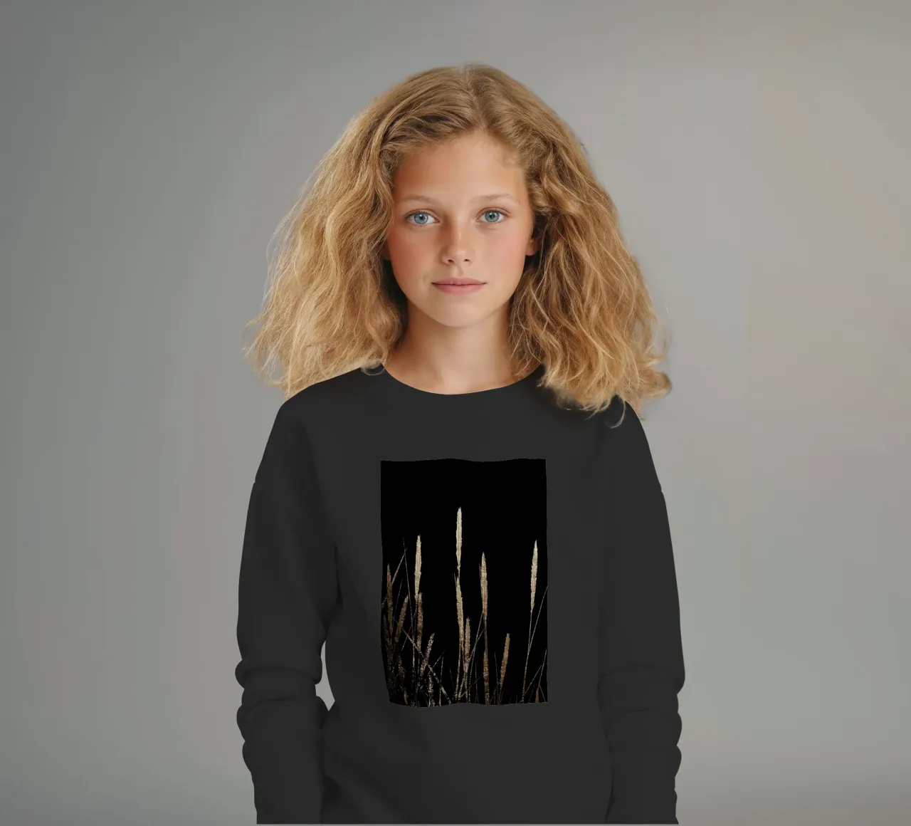 Golden Fields In The Dark felpa bambino da Kubistika