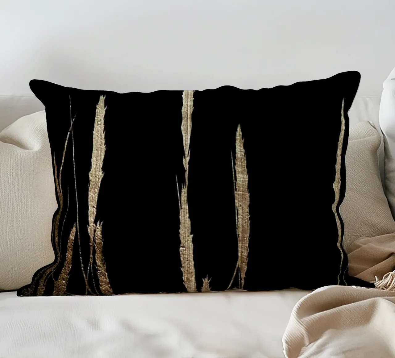 Golden Fields In The Dark cuscino da Kubistika