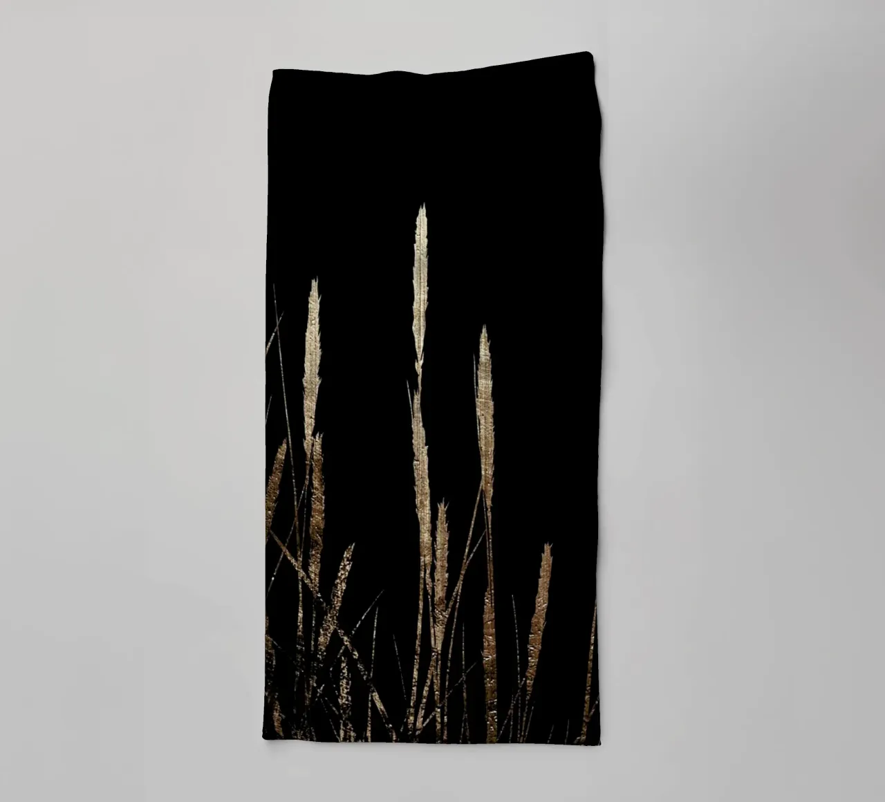 Golden Fields In The Dark towel by Kubistika