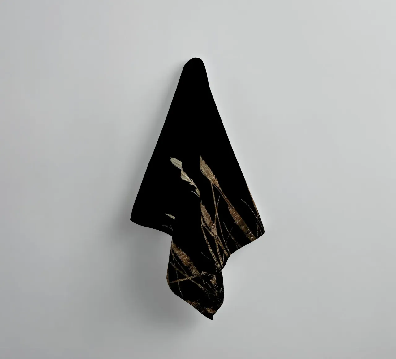 Golden Fields In The Dark towel by Kubistika