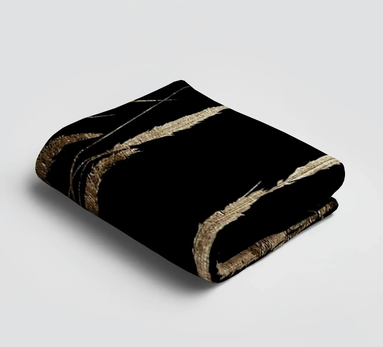 Golden Fields In The Dark towel by Kubistika