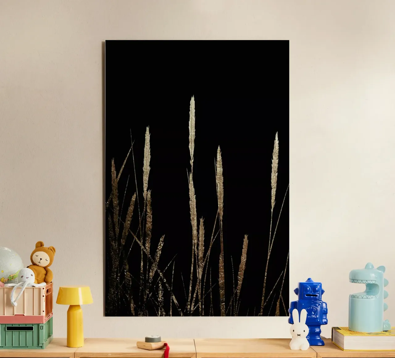 Golden Fields In The Dark alluminio dibond da Kubistika