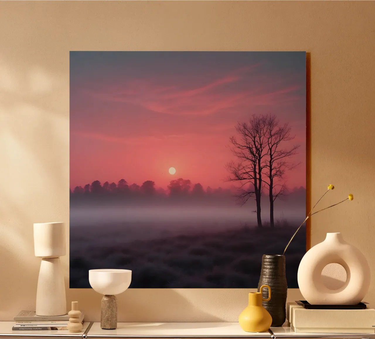 Tramonto con nebbia_5 plexiglass da Pink- und LoveArt by LK