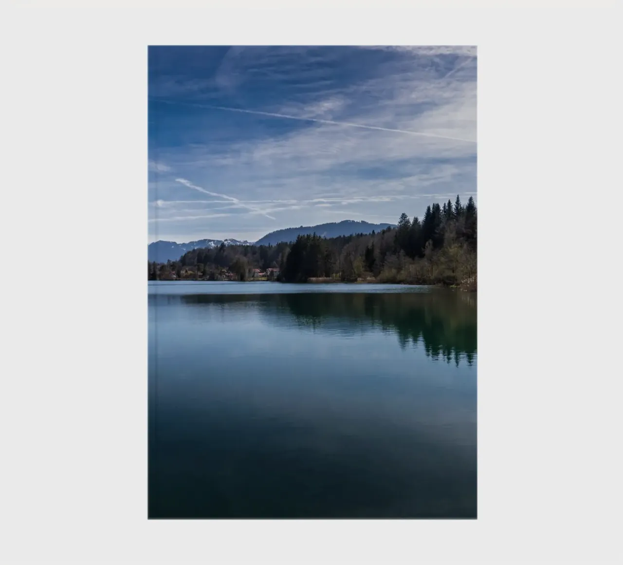 Isar reservoir Tölz in spring notebook by 5ecken
