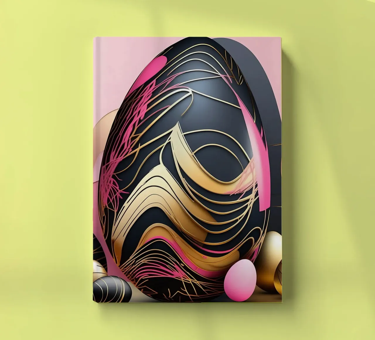 Deco_Eggs_1 notebook by Pink- und LoveArt by LK
