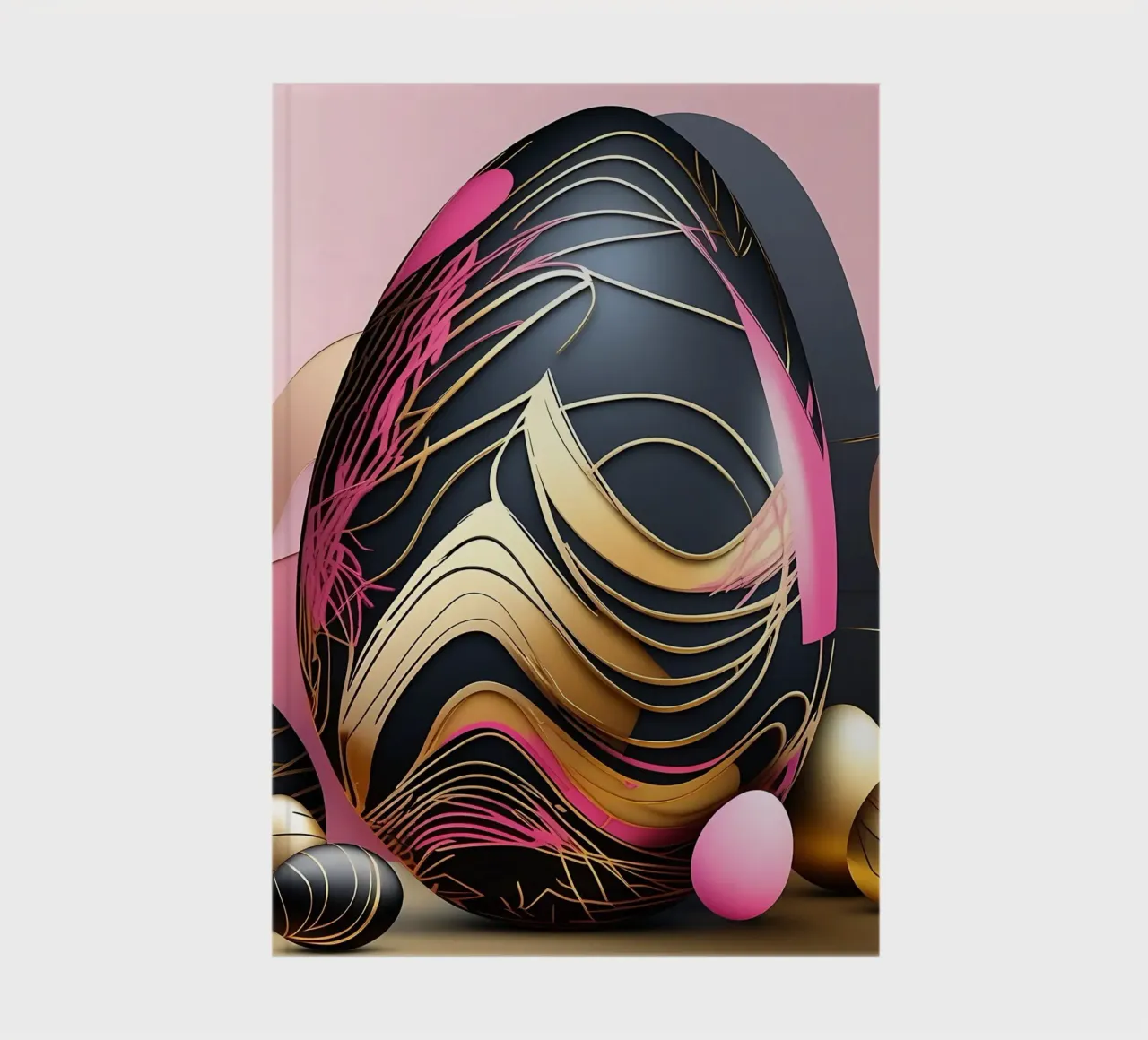 Deco_Eggs_1 notebook by Pink- und LoveArt by LK