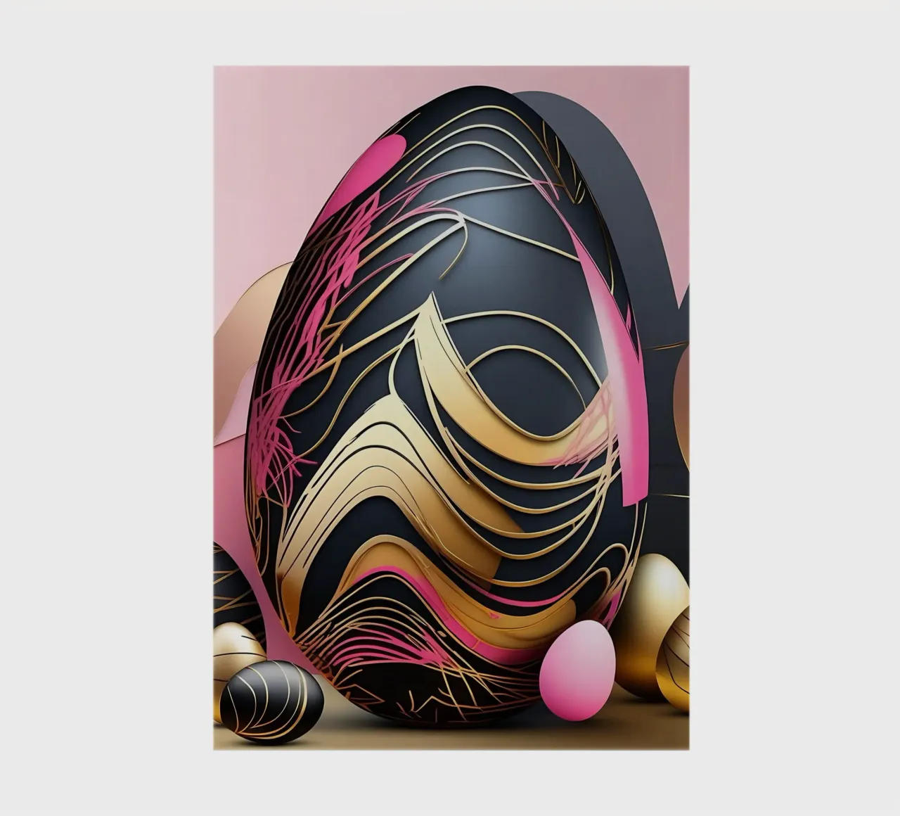Deco_Eggs_1 notebook by Pink- und LoveArt by LK
