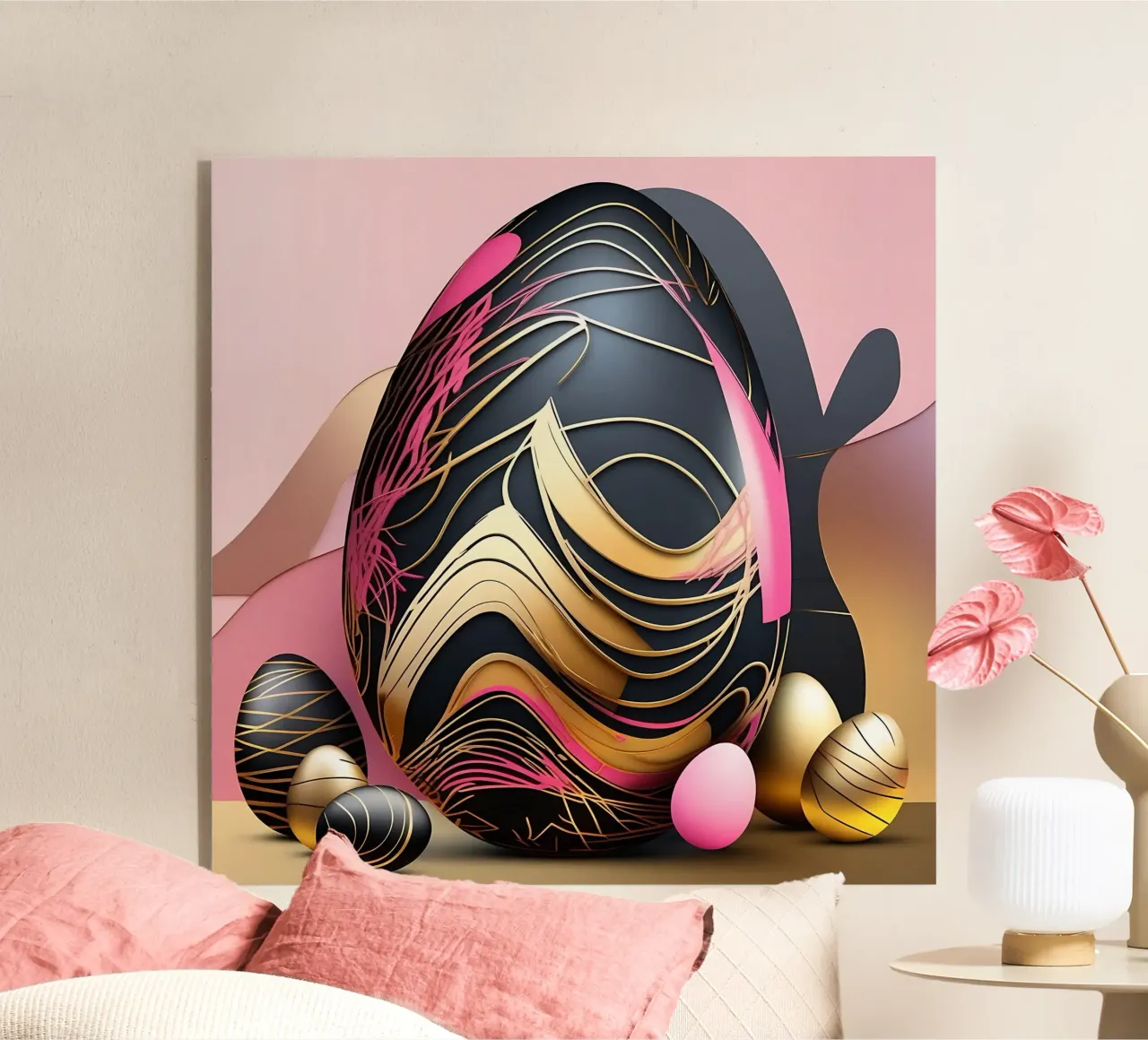 Deco_Eggs_1 plexiglass da Pink- und LoveArt by LK