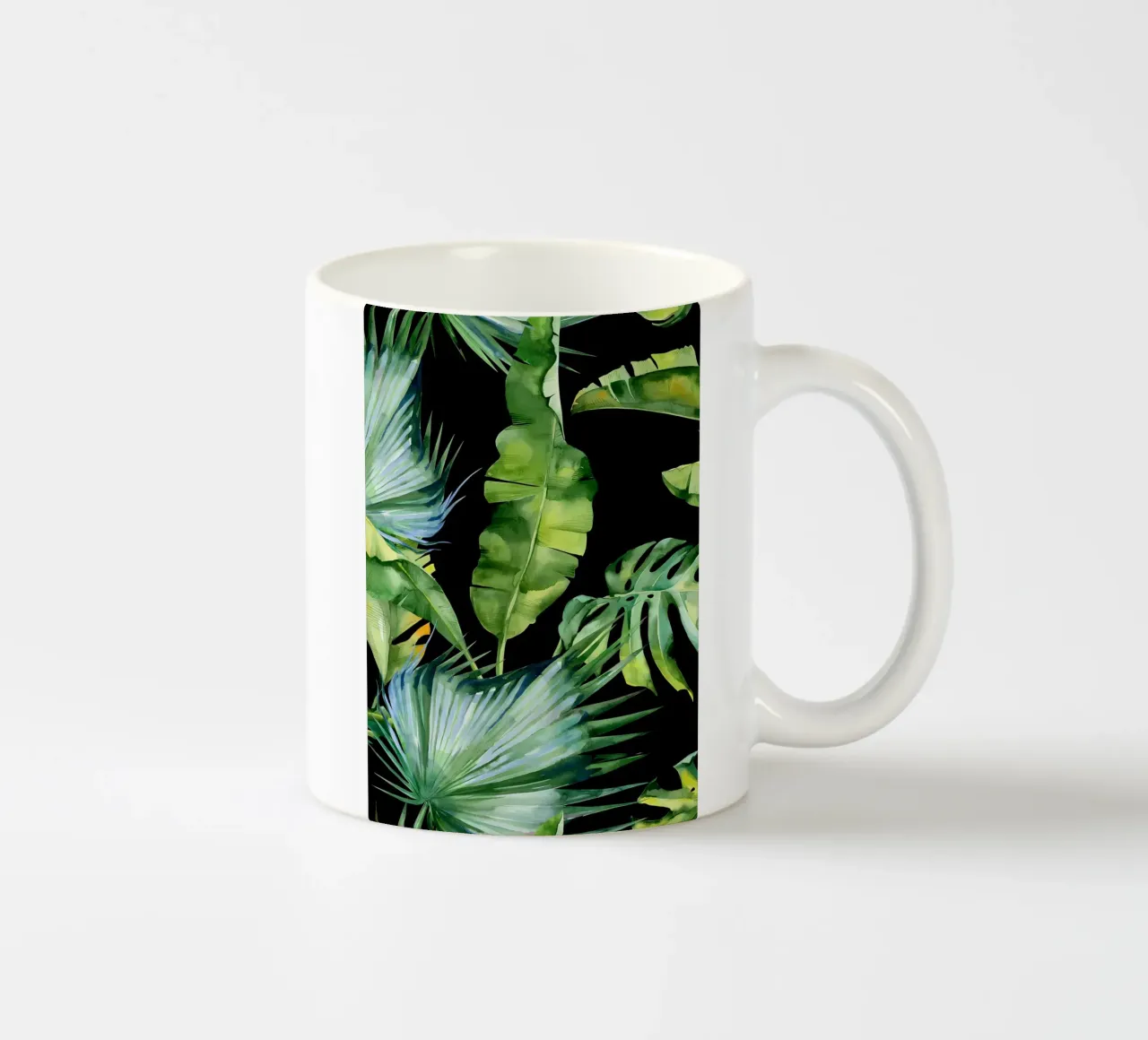 Acquerello nero Trop 08 tazza in ceramica da Nicholas Campbell