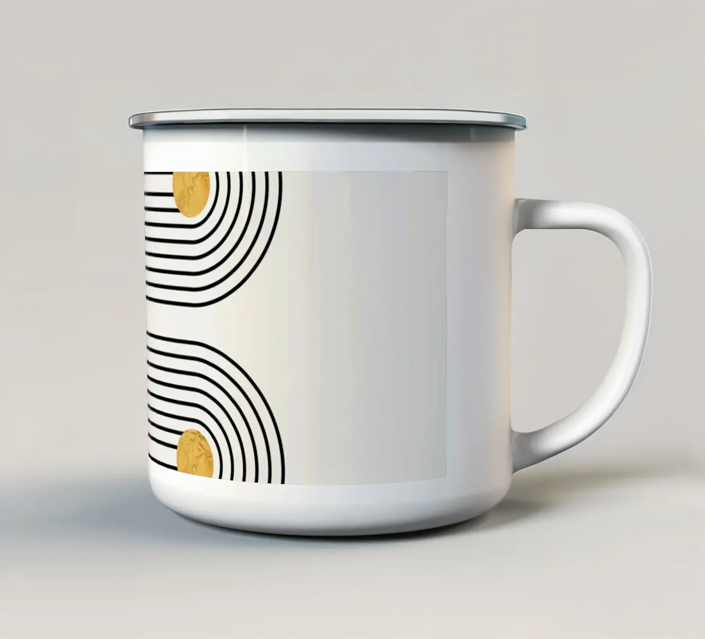Path enamel mug by Rose Beck Art