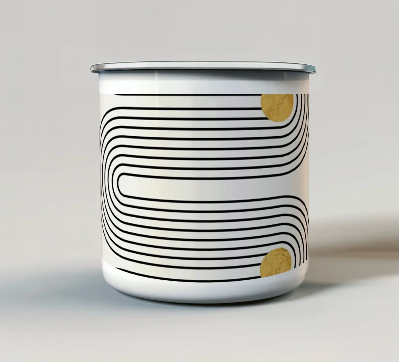 Path enamel mug by Rose Beck Art