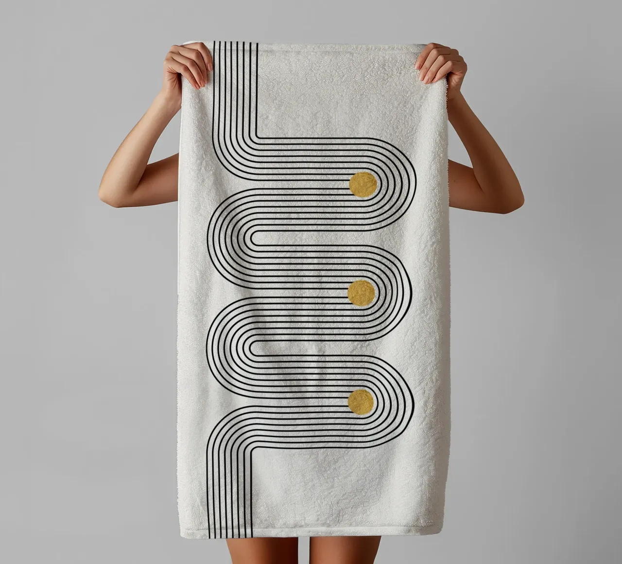 Path towel by Rose Beck Art