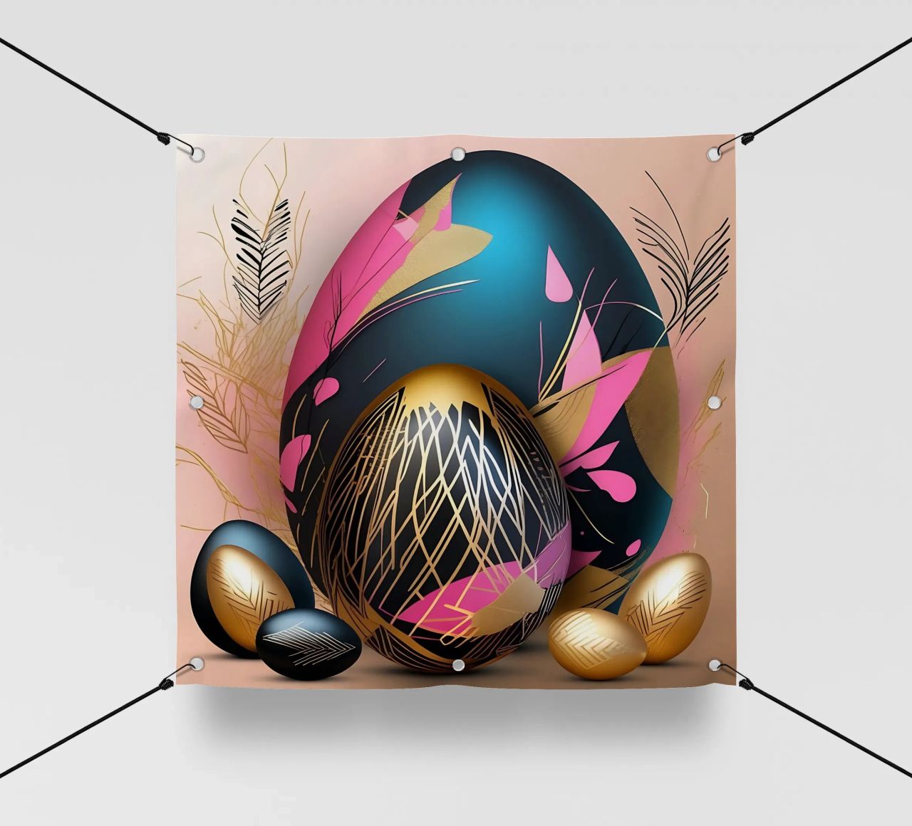 Deco_Eggs_2 telo in pvc da Pink- und LoveArt by LK