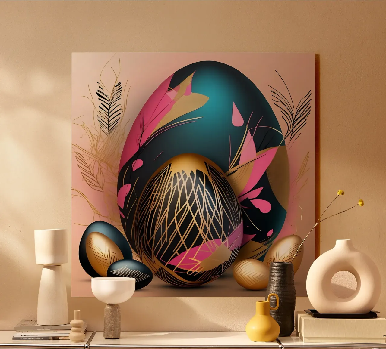 Deko_Eier_2 Acryl-Glas von Pink- und LoveArt by LK