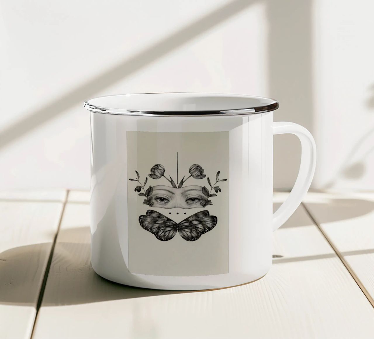 You Clipped Me 2 tazza in smalto da The White Deer