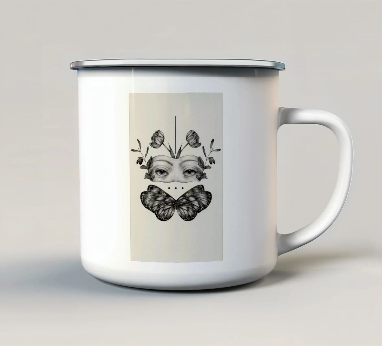 You Clipped Me 2 tazza in smalto da The White Deer