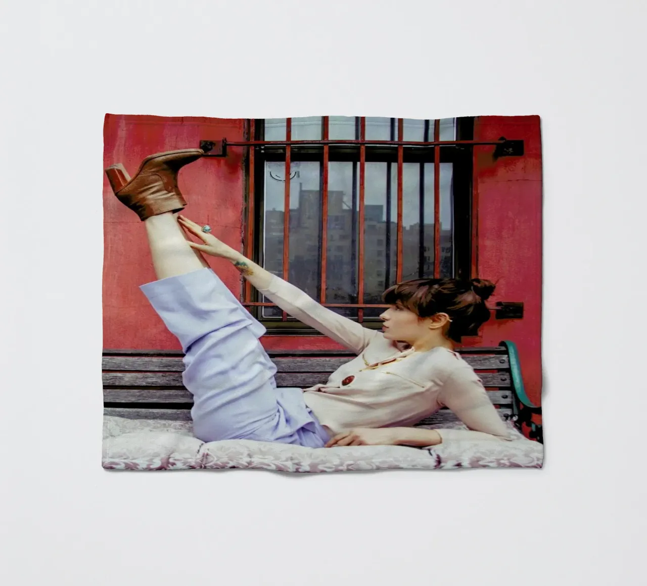 New York Horizontal coperta in pile da Aysha Banos