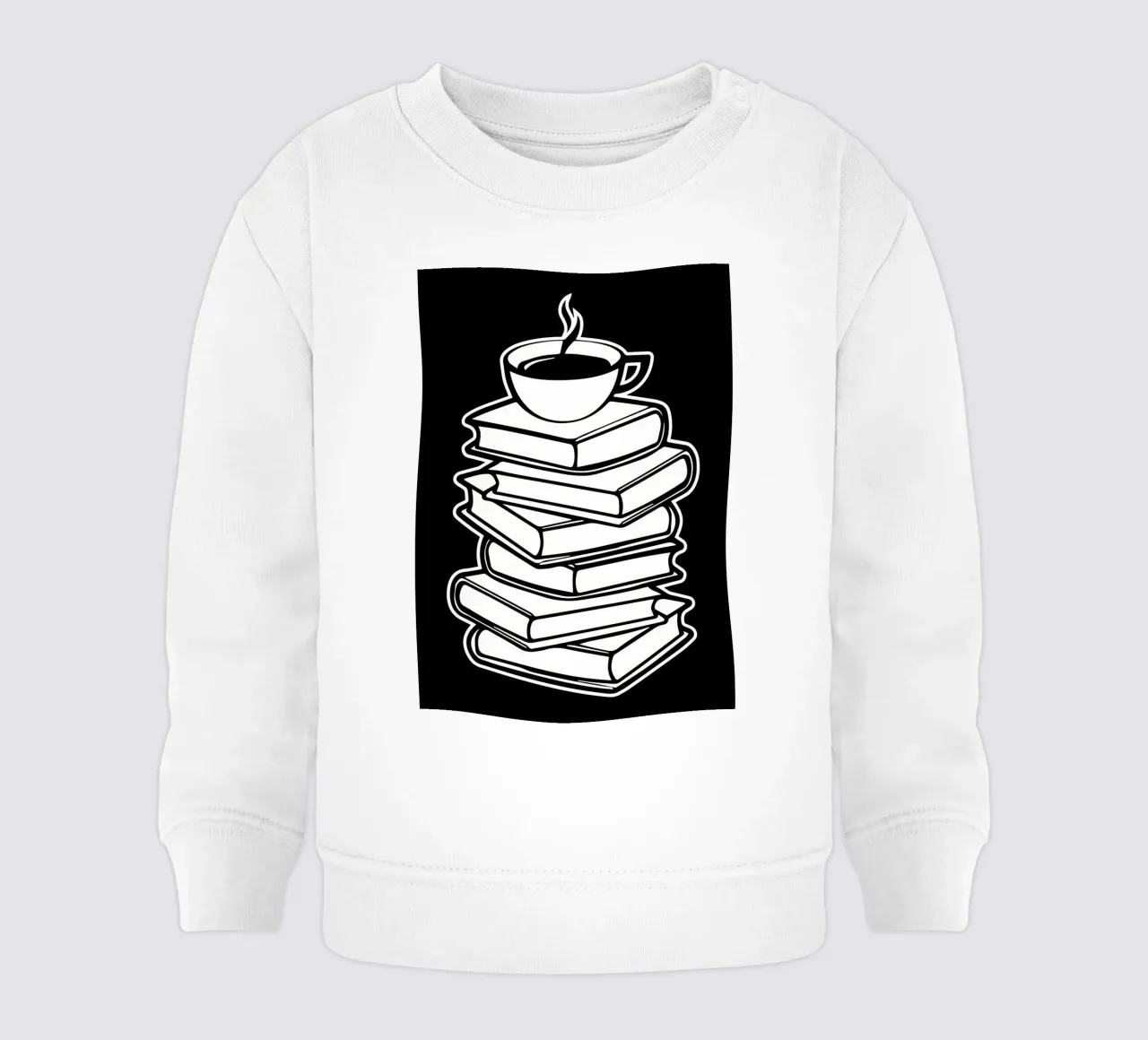 Amante dei libri e del caffè felpa neonato da Aiden Garcia