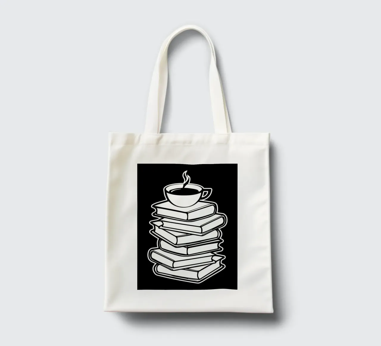 Bookworm Coffee Lover tote bag by Aiden Garcia
