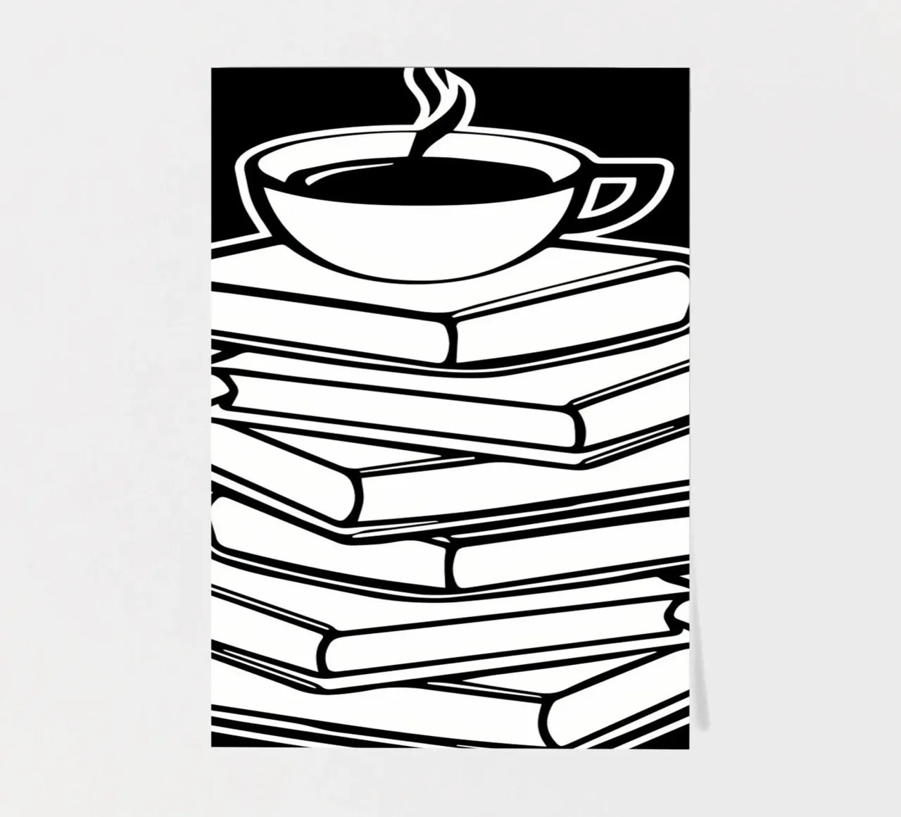 Bücherwurm Kaffeeliebhaber Stickerbogen von Aiden Garcia
