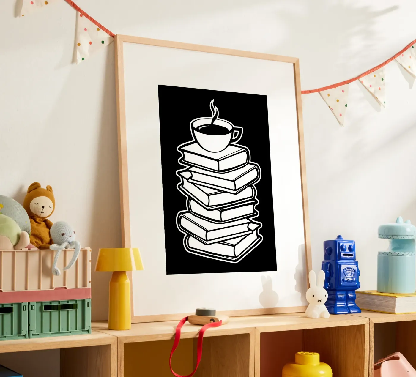 Amante dei libri e del caffè poster da Aiden Garcia