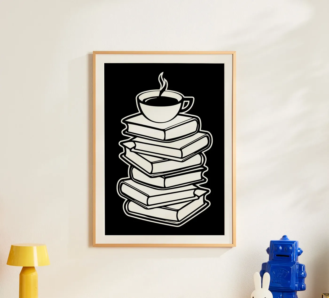 Amante dei libri e del caffè poster da Aiden Garcia