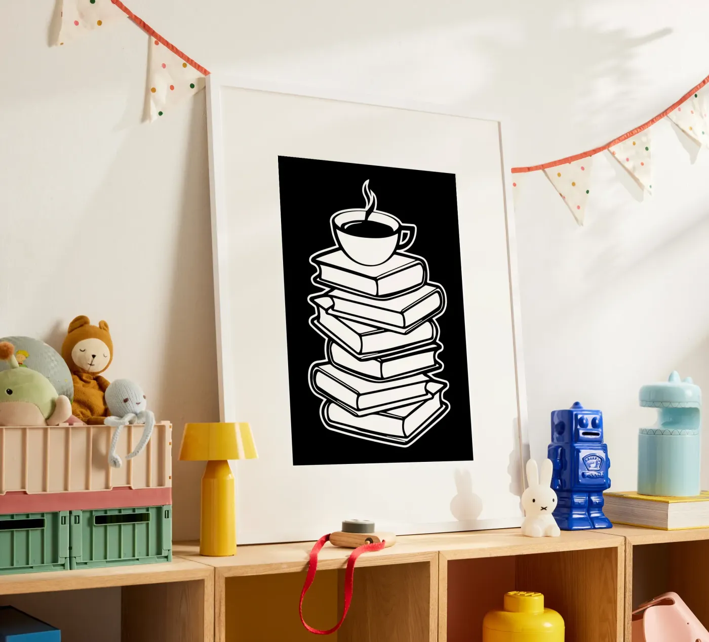 Amante dei libri e del caffè poster da Aiden Garcia