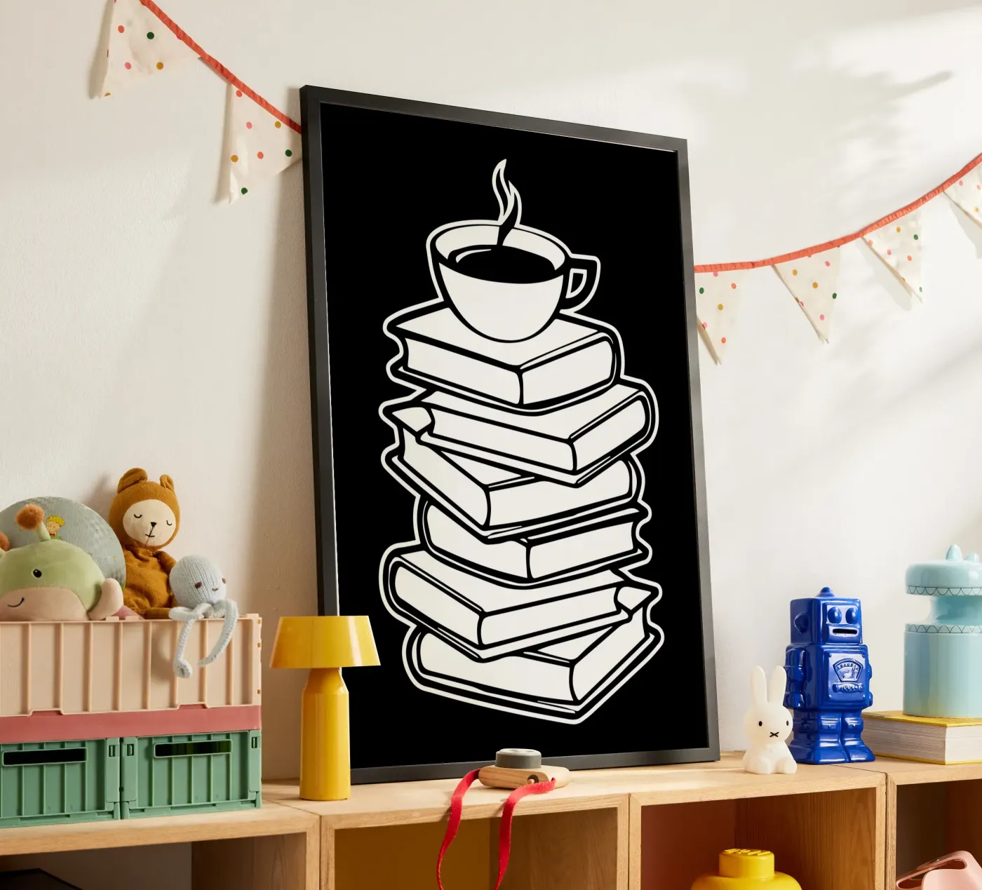 Amante dei libri e del caffè poster da Aiden Garcia