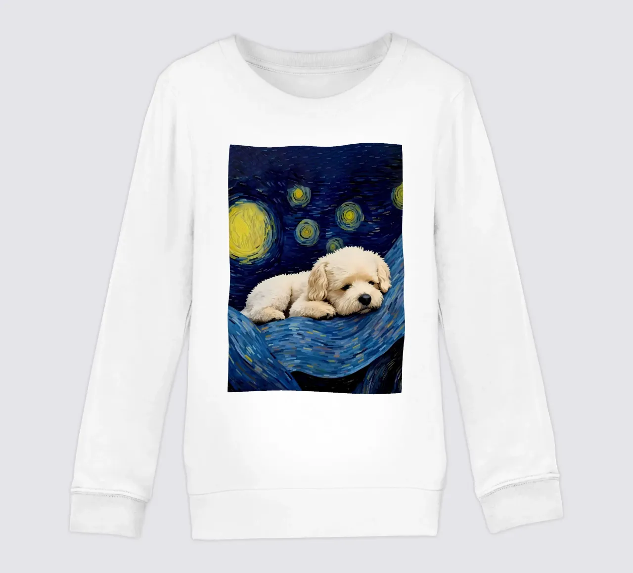 notte stellata cane Sleepy felpa bambino da Adrian Patel