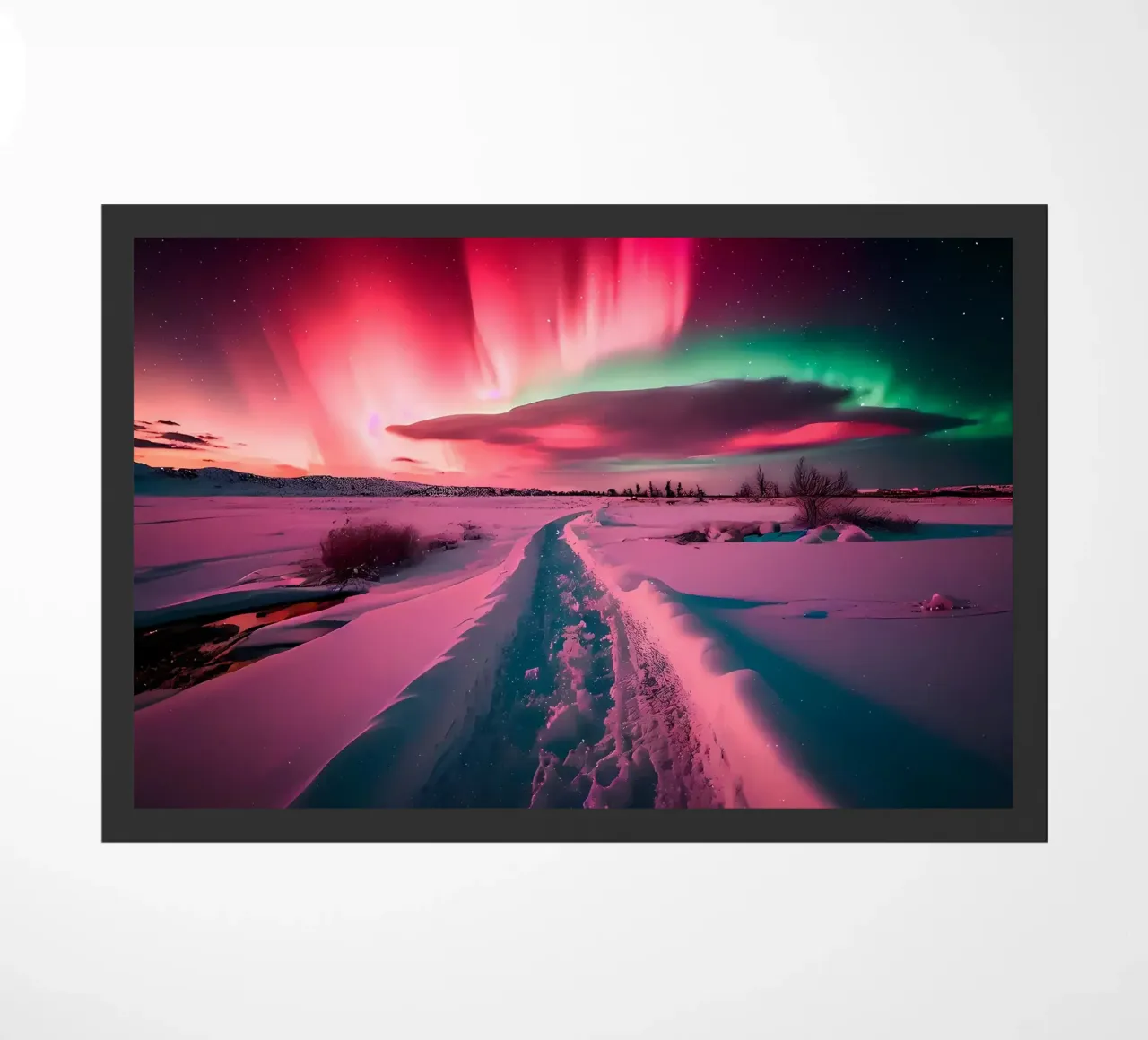 L'Aurora Boreale sul sentiero innevato zerbino da Matthew Katz