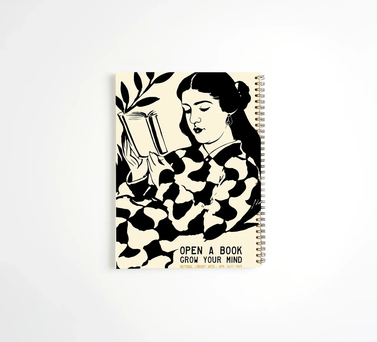 Library Vintager spiral notebook by Aiden Garcia