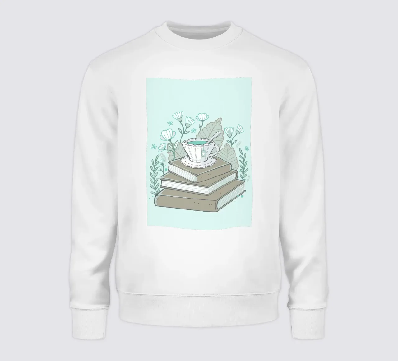 Libri e tè felpa da Aiden Garcia