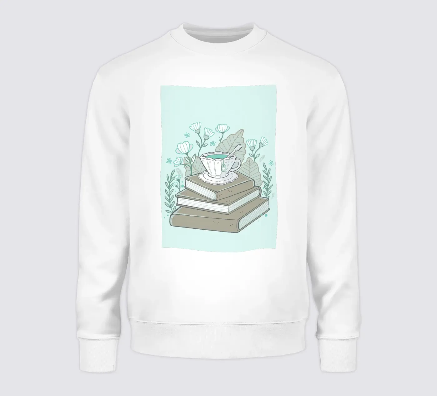 Books And Tea felpa da Aiden Garcia
