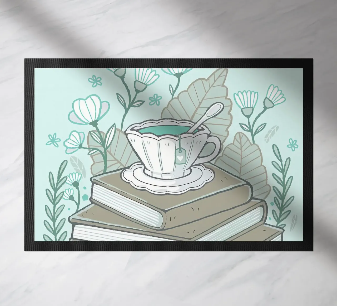 Libri e tè zerbino da Aiden Garcia