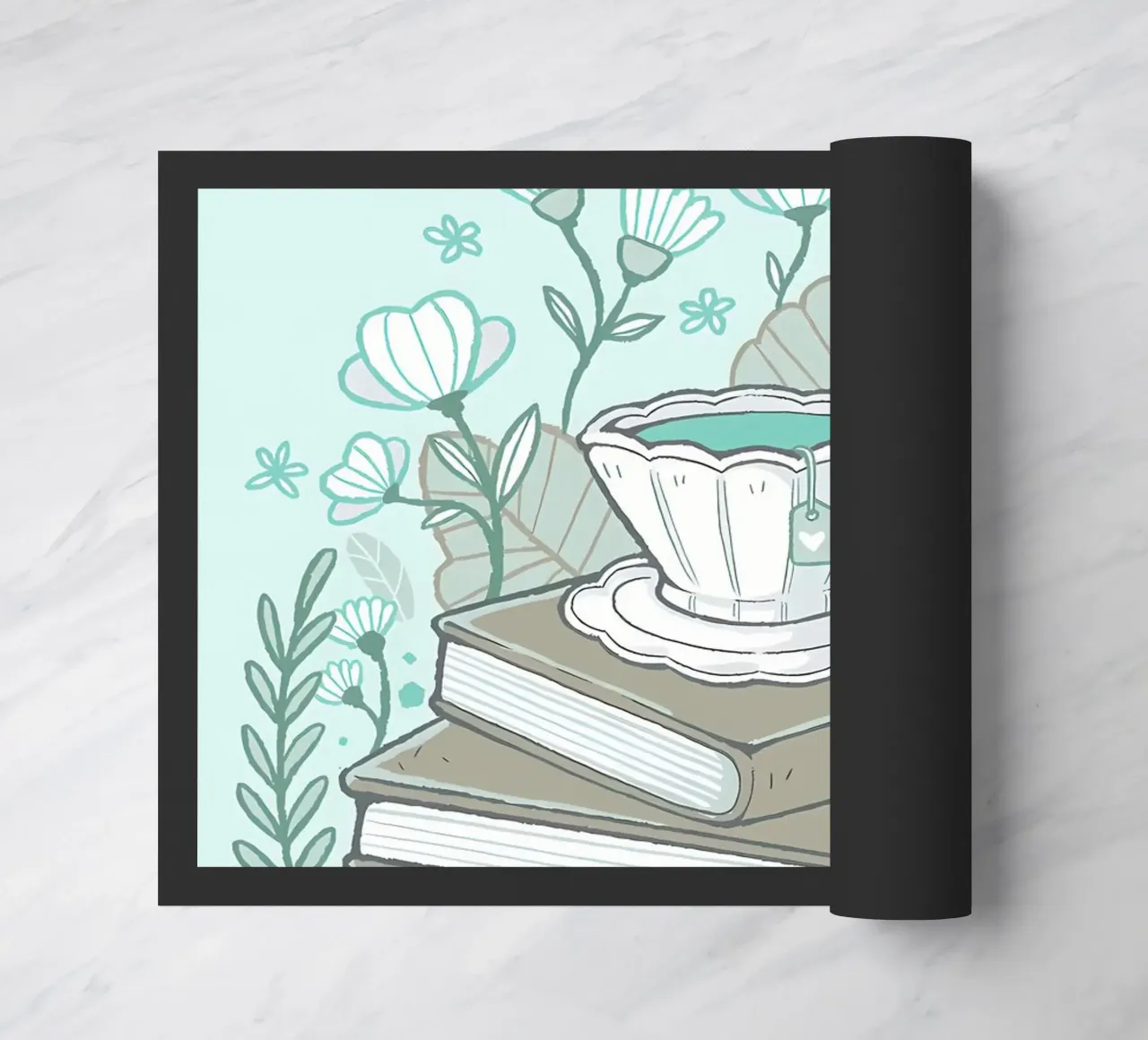 Libri e tè zerbino da Aiden Garcia