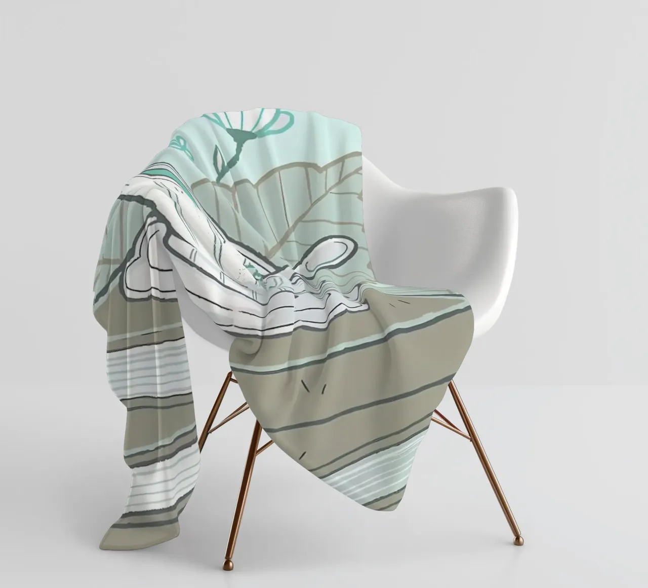 Libri e tè coperta in pile da Aiden Garcia